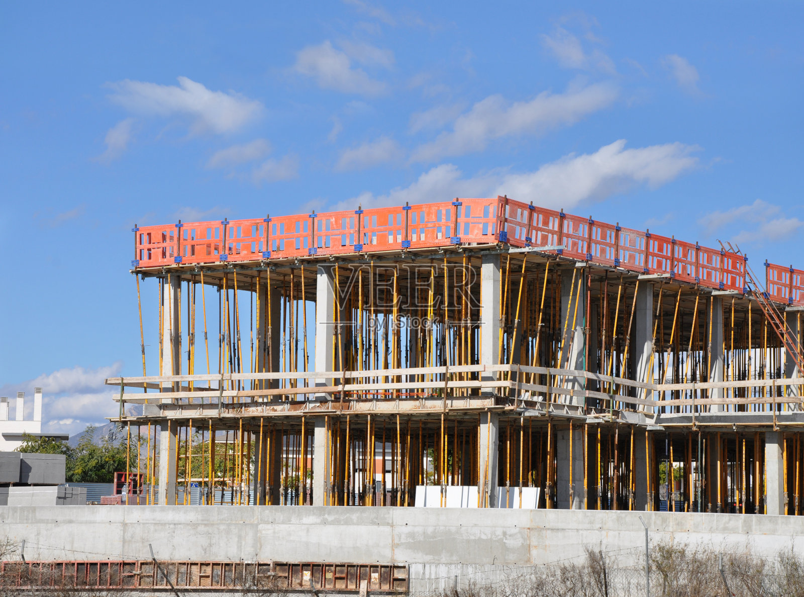 施工現(xiàn)場(chǎng)建筑結(jié)構(gòu)框架照片攝影